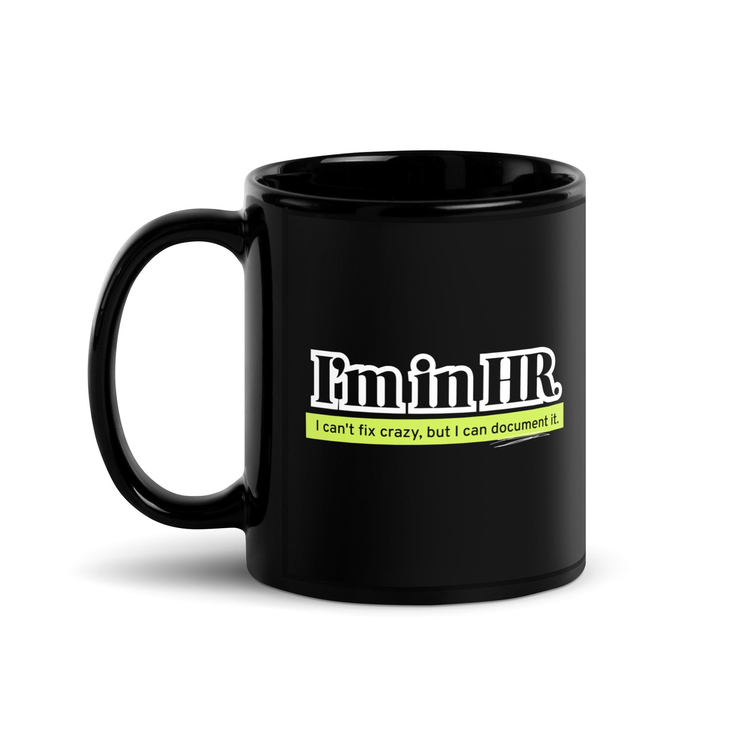 "Document It" Black Mug