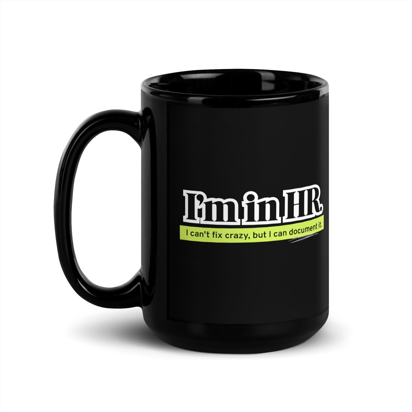 "Document It" Black Mug