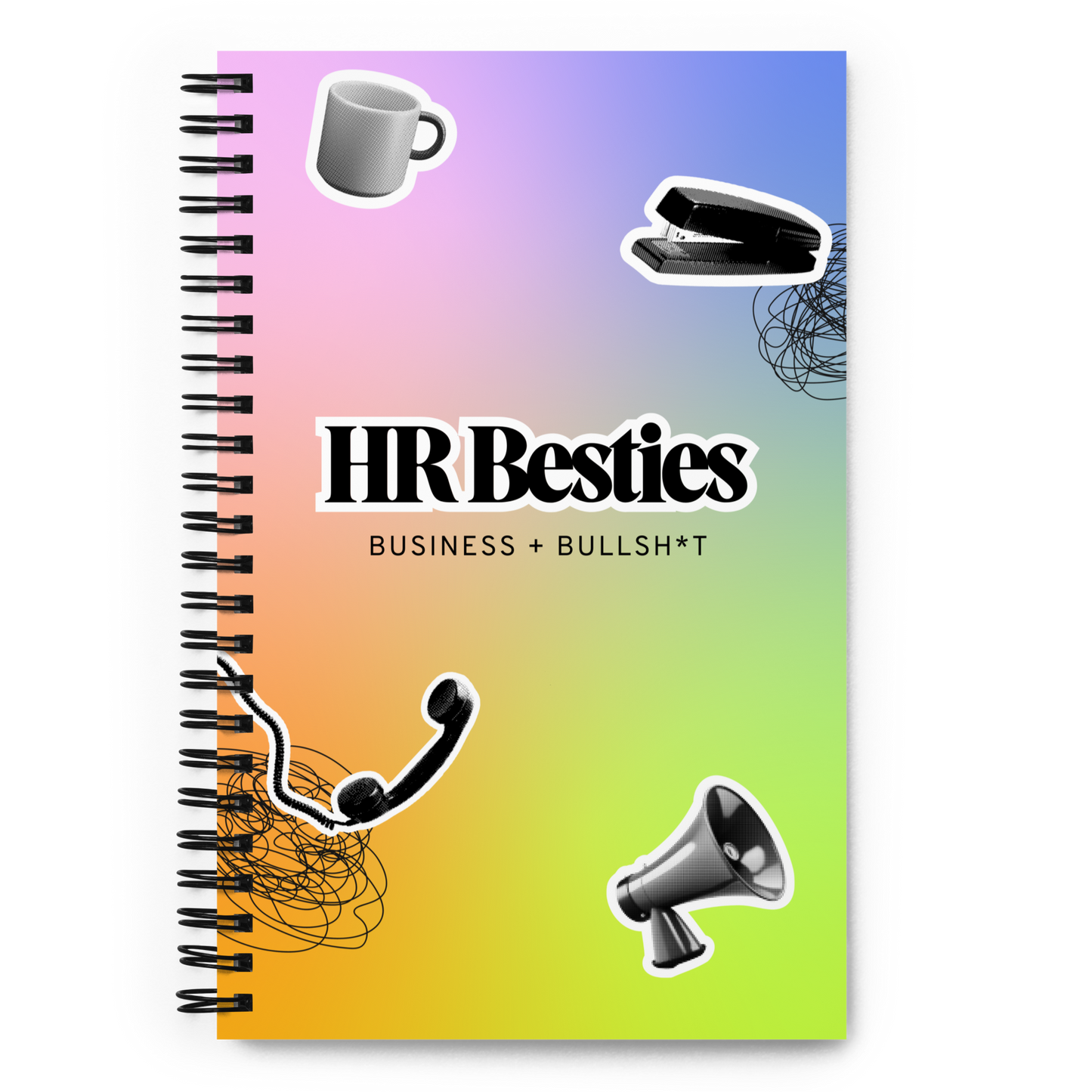 Rainbow HR Besties Spiral Notebook