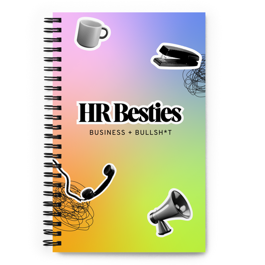 Rainbow HR Besties Spiral Notebook