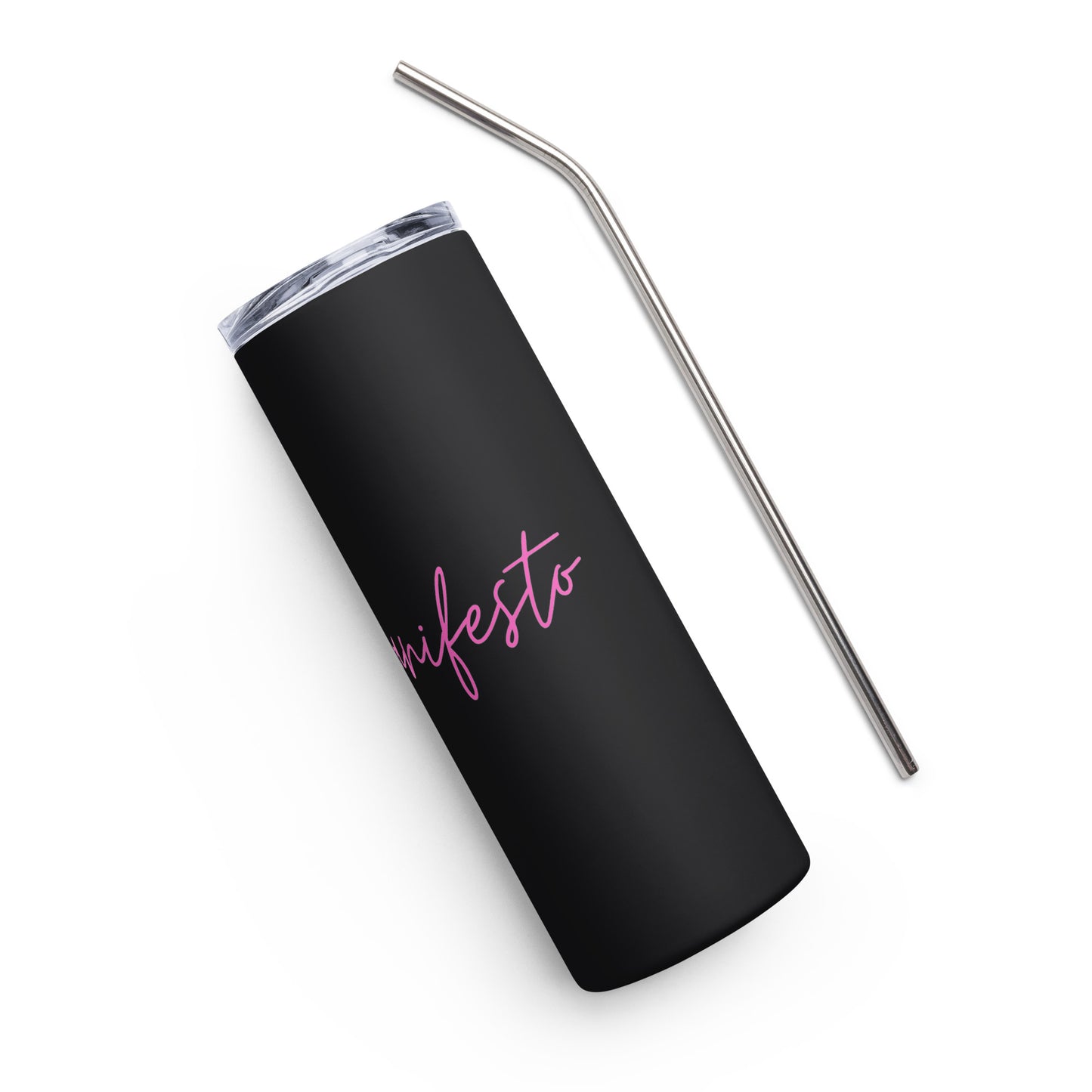 Hot Pink HR Manifesto Stainless Steel Tumbler