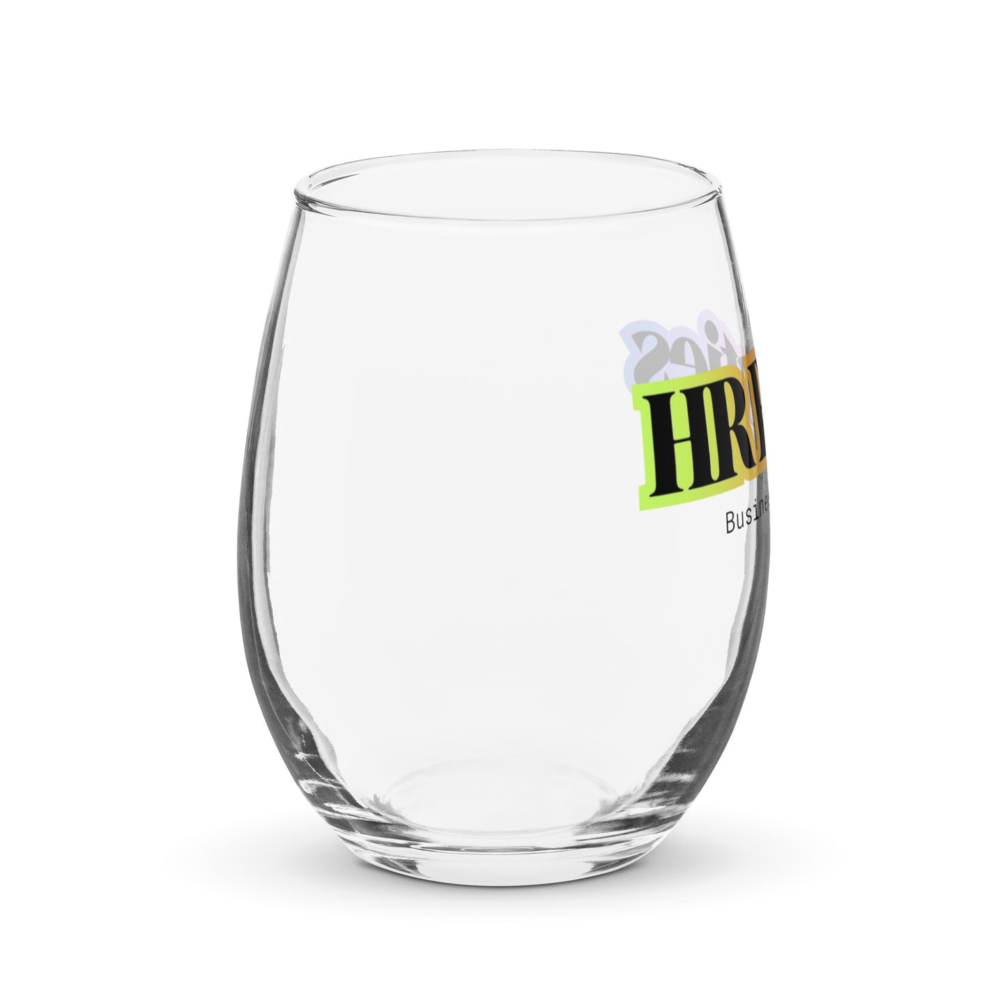 Rainbow HR Besties Stemless Wine Glass