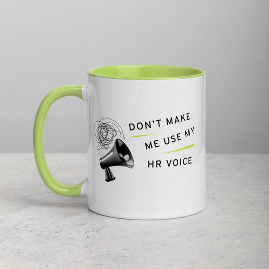 "HR Voice" Green Mug