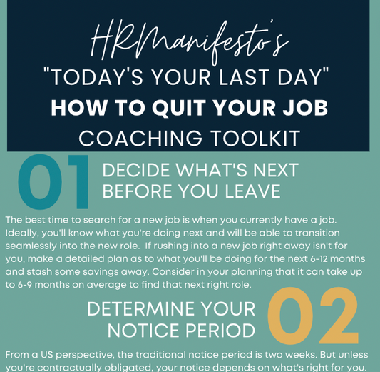 "Today's Your Last Day": How to Quit Your Job Coaching Toolkit